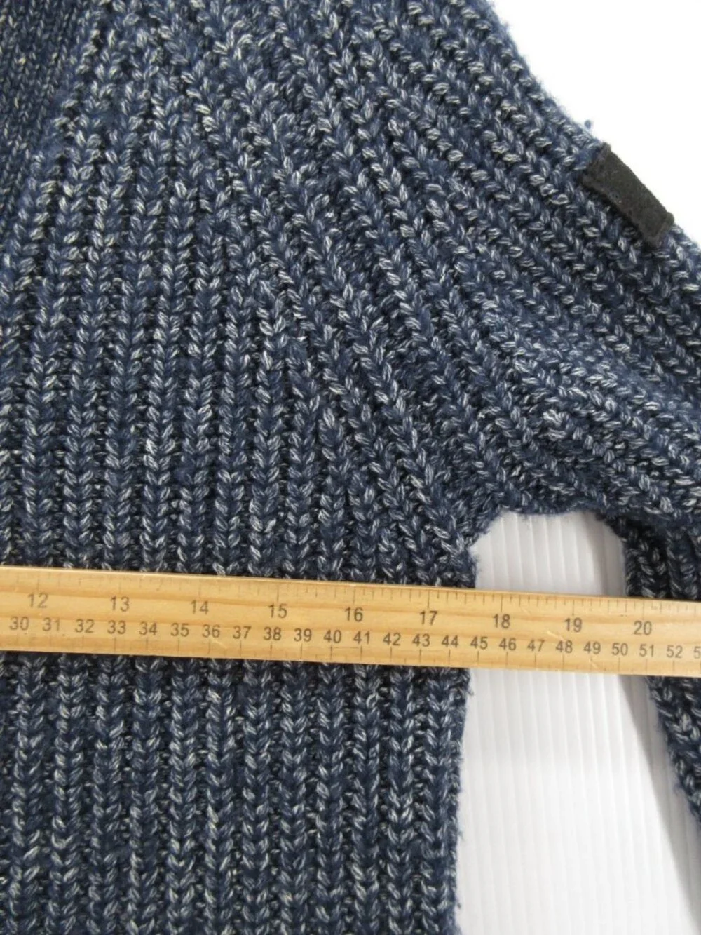 G Star Raw Sweater Small Wool Blend Cardigan Ribbed Chunky Heavy Thick
